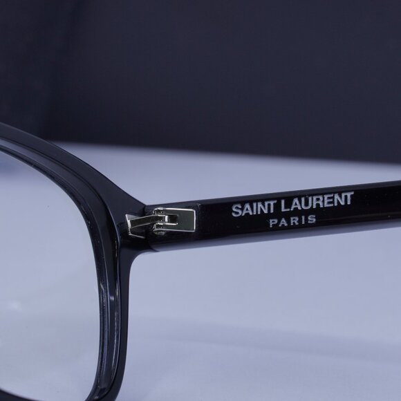 Saint Laurent SL157 001 Square Eyeglasses 52mm – Black - Picture 7 of 10